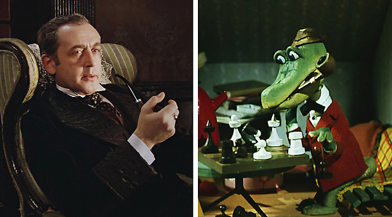 Василий Ливанов и крокодил Гена