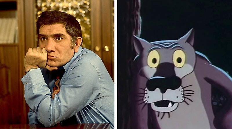 Армен Джигарханян и Волк из мультфильма «Жил-был пес»