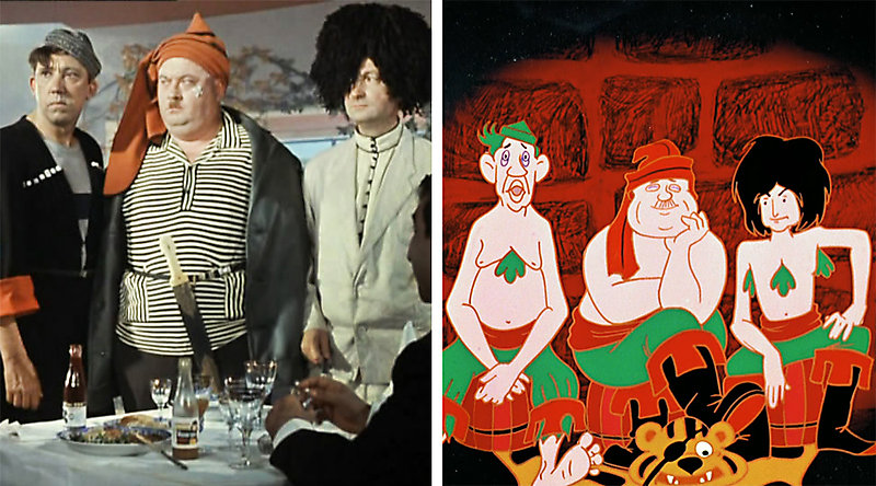 Легендарная троица Трус, Балбес и Бывалый и разбойники в «Бременских музыкантах»