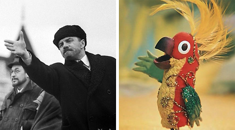 Владимир Ленин и Попугай из мультфильма «38 попугаев»