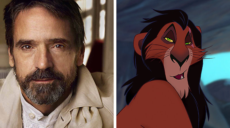 Джереми Айронс и лев Шрам