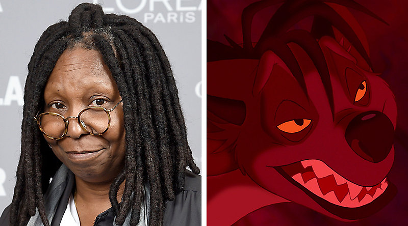 Вупи Голдберг и гиена Шензи