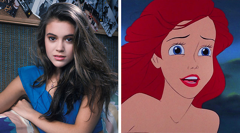 Алисса Милано и русалочка Ариэль